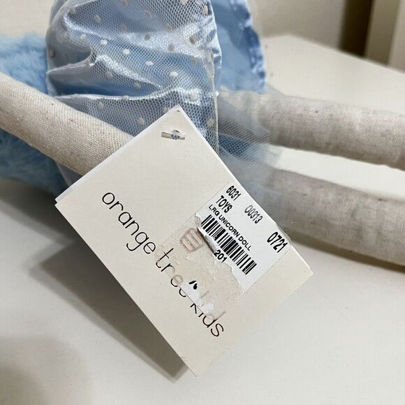 Orange Tree Toys Kids Blue Unicorn Ballerina Rag Doll Plush Tutu 20" NWT - Picture 12 of 16